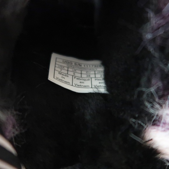 Ugg Fluff Yeah Slide Tie Dye size 7 - Purple and Black - Picture 7 of 8